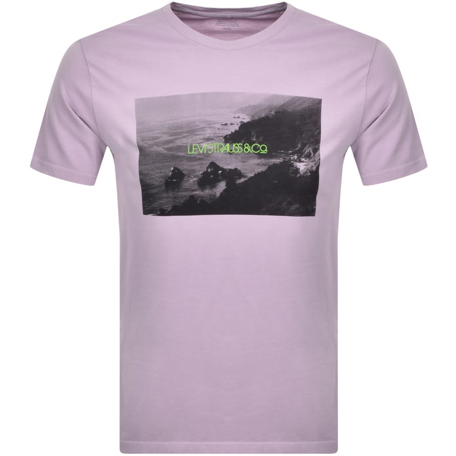 Alternative Image for ProductLevis Original Crew Neck Logo T Shirt Lilac1